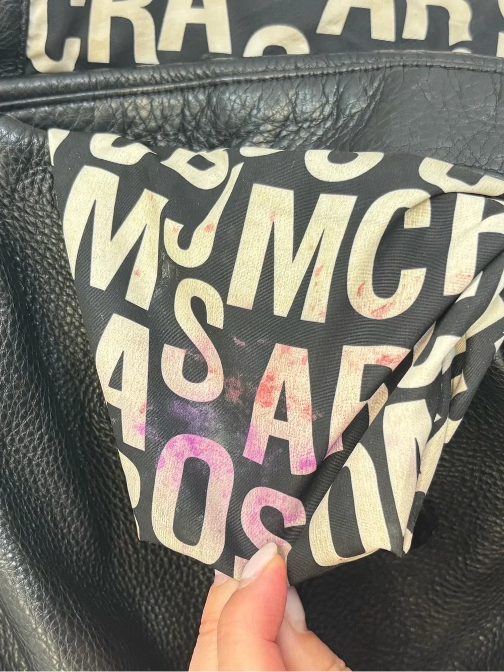 Marc by Marc Jacobs Black Leather Hobo Bag with Gold Hardware - Women Bags
